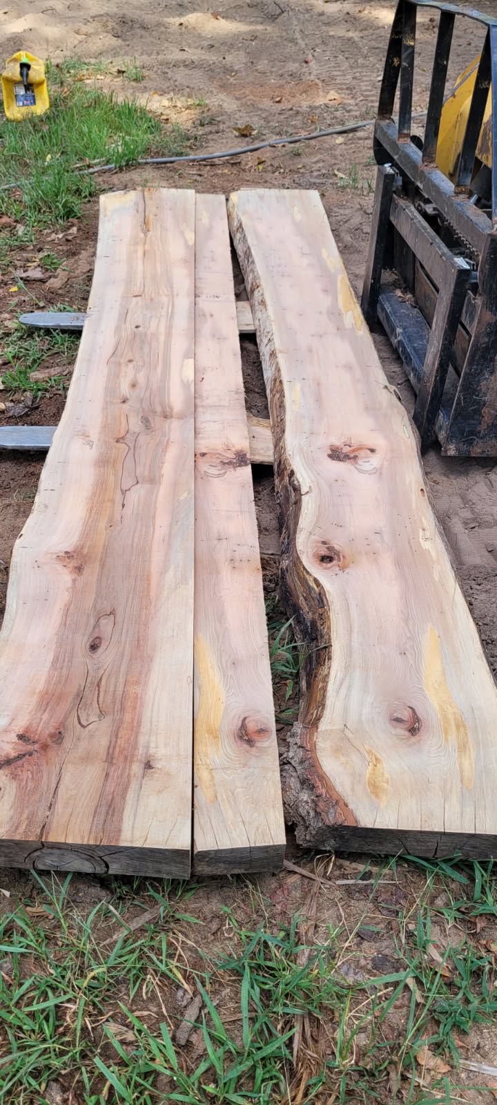 Hickory Live Edge Slab