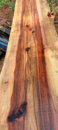 Hickory Live Edge Slab